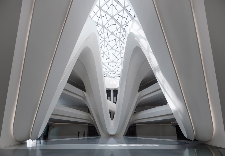 changsha meixihu international culture arts centre by zaha hadid architects