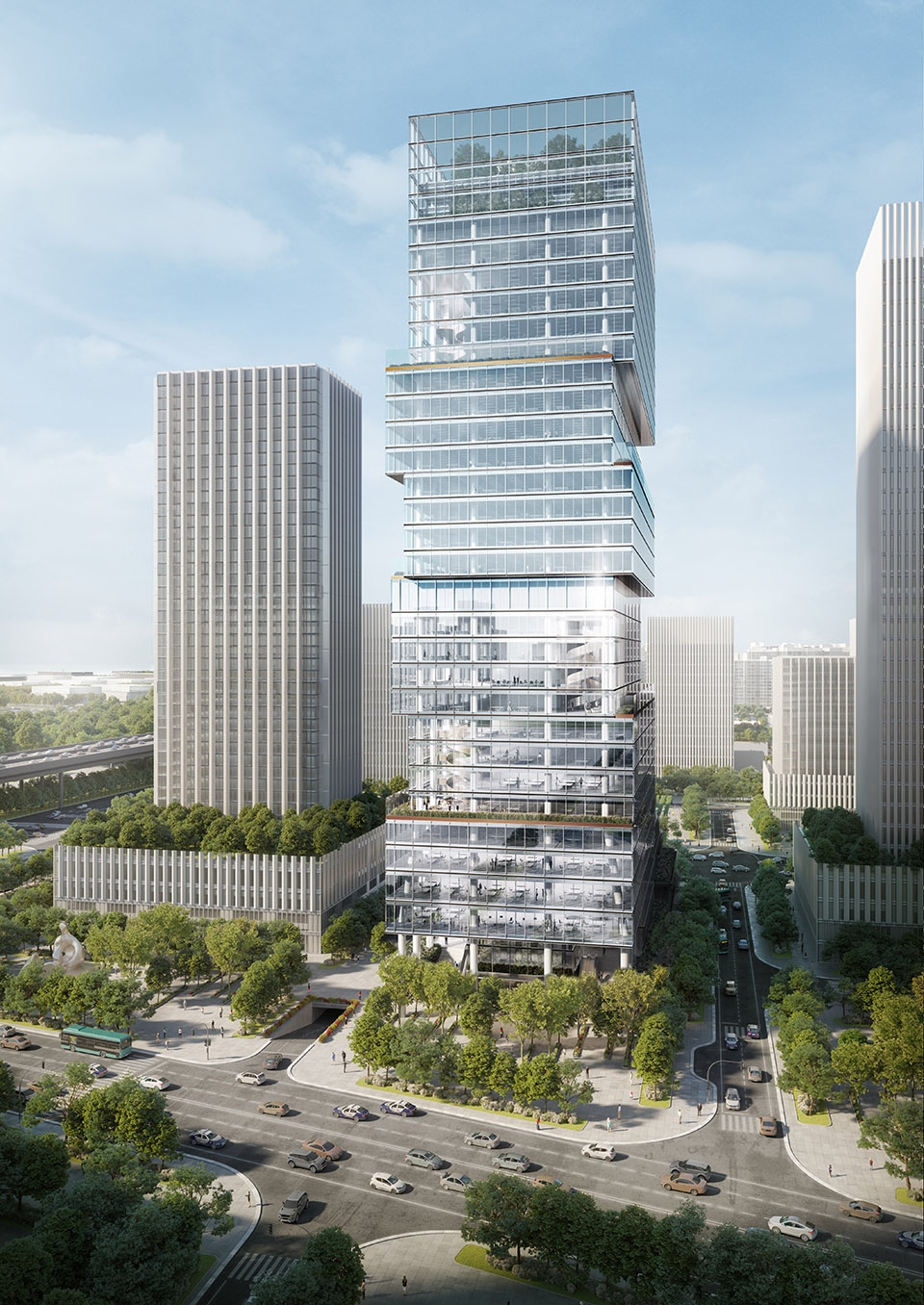 jaeger kahlen partner wins joint first prize at the international competition for baoan bay industrial investment tower