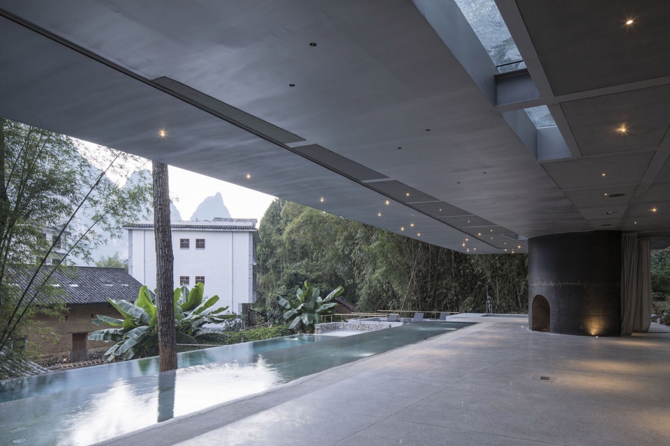 pavilion for yoga and pool in xy yunlu hotel china by atelier liu yuyang architects