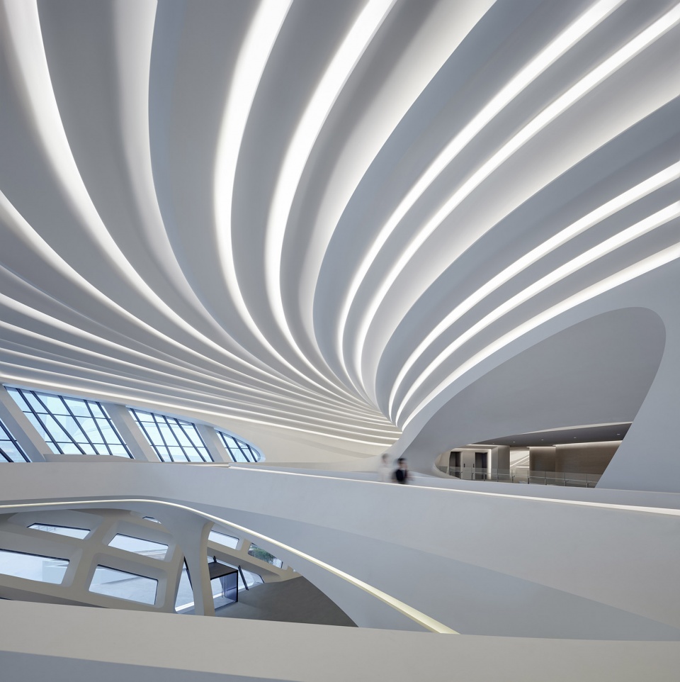 changsha meixihu international culture arts centre by zaha hadid architects