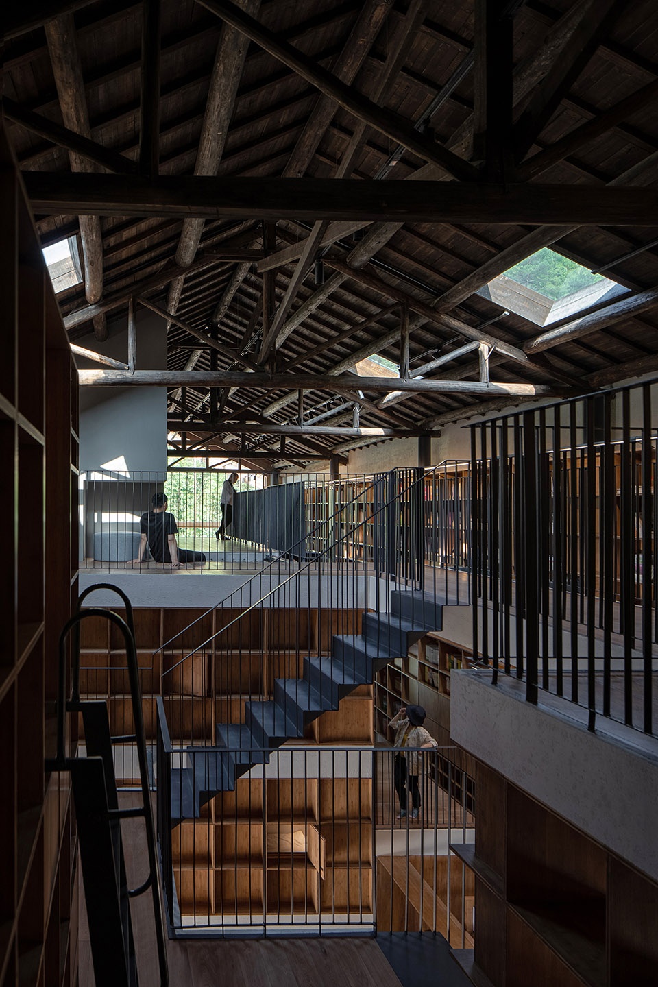 capsule hotel and bookstore in village qinglongwu china by atelier taoc