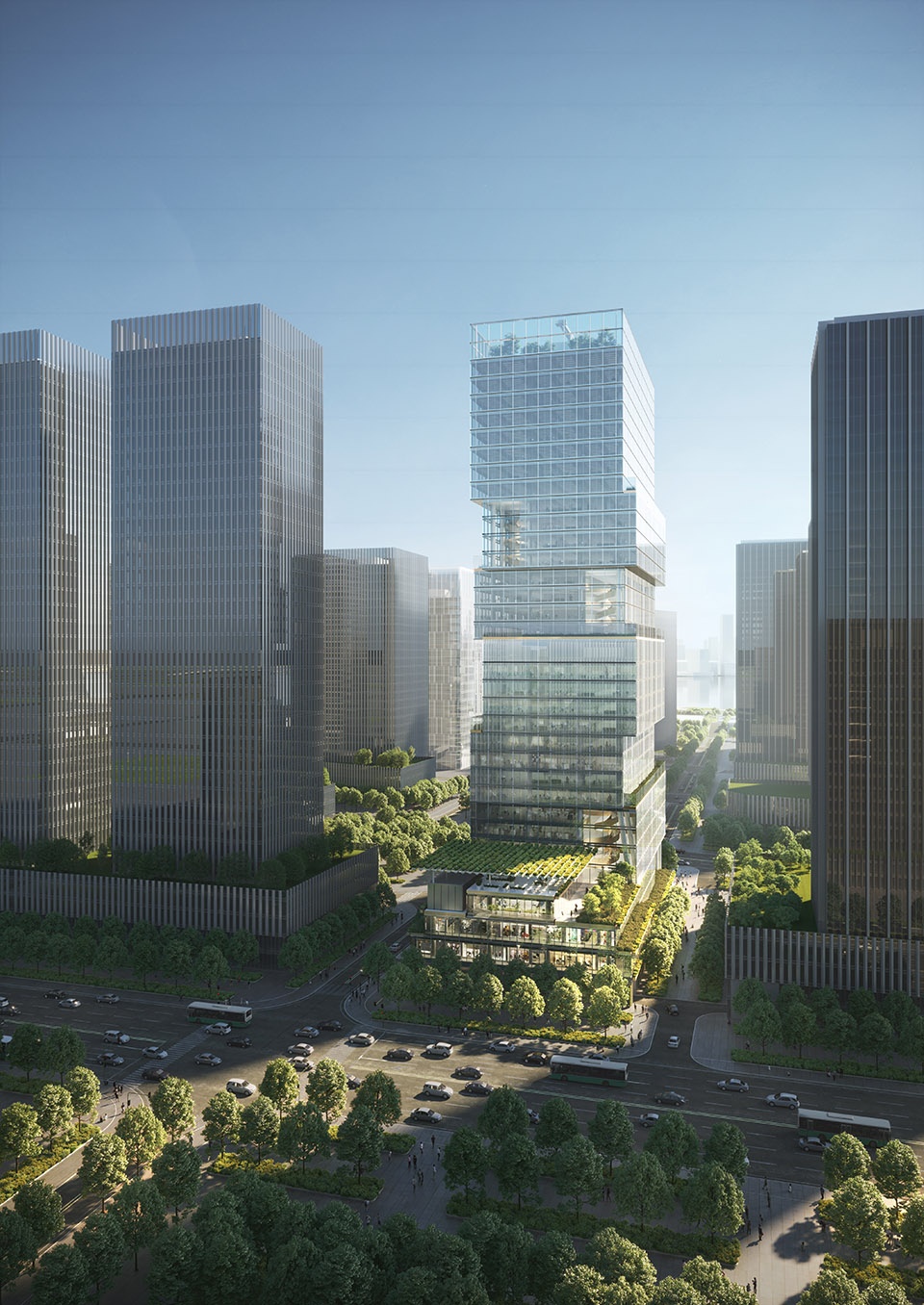 jaeger kahlen partner wins joint first prize at the international competition for baoan bay industrial investment tower
