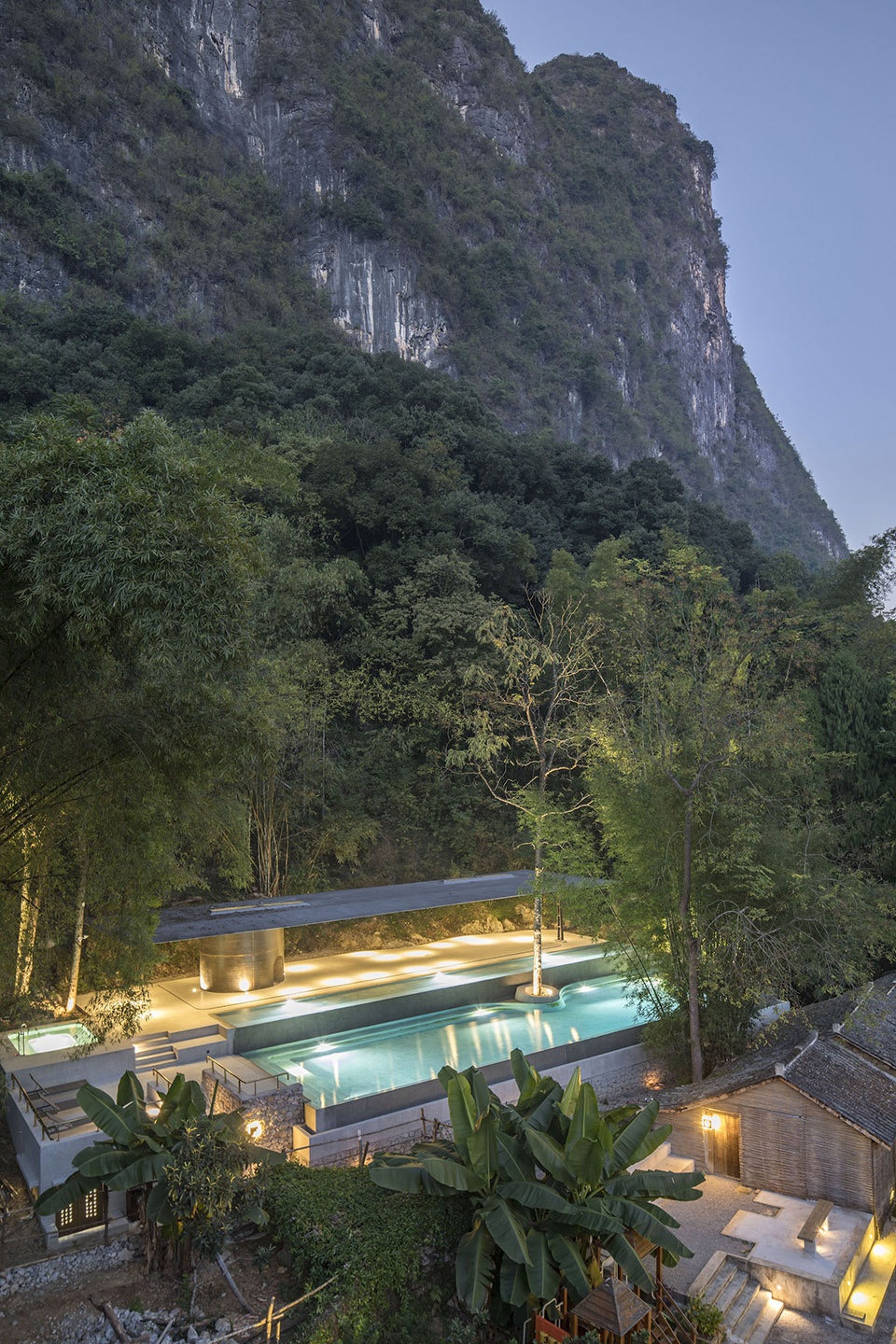pavilion for yoga and pool in xy yunlu hotel china by atelier liu yuyang architects
