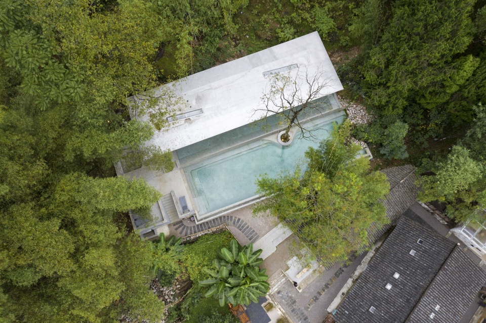 pavilion for yoga and pool in xy yunlu hotel china by atelier liu yuyang architects