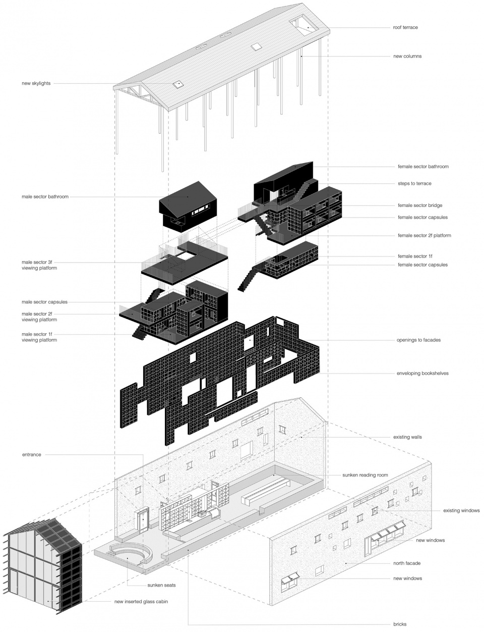 capsule hotel and bookstore in village qinglongwu china by atelier taoc