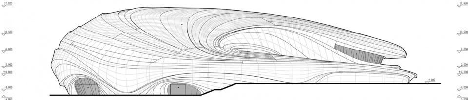 changsha meixihu international culture arts centre by zaha hadid architects 2