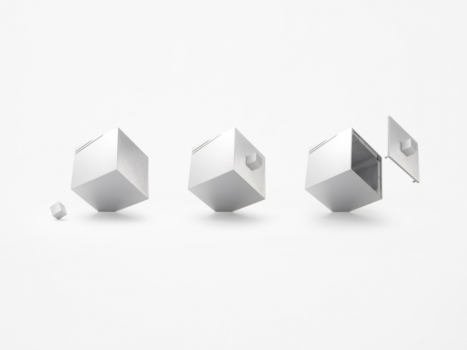 cubic clock by nendo
