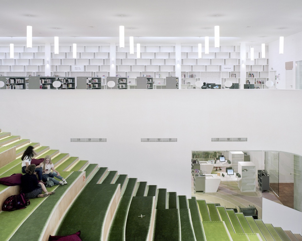 transformation of the museum of fine arts of dunkirk into a library by dhoundtbajart architects associates