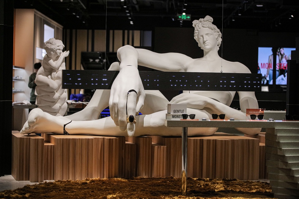 gentle monster introduces the digital analog future to skp s beijing