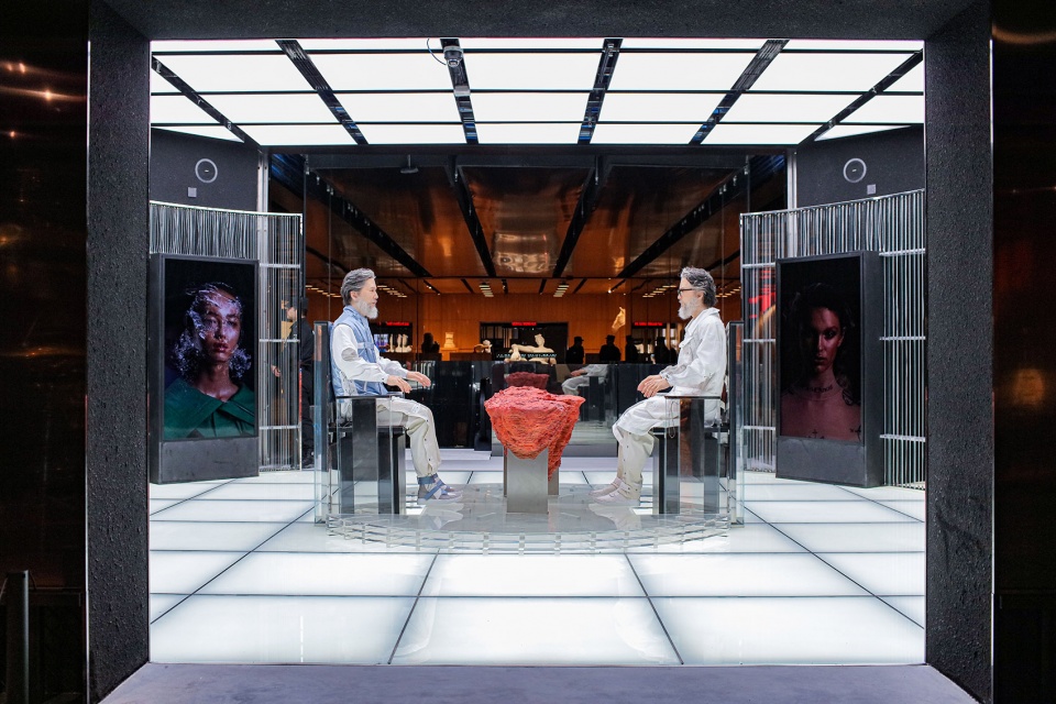 gentle monster introduces the digital analog future to skp s beijing