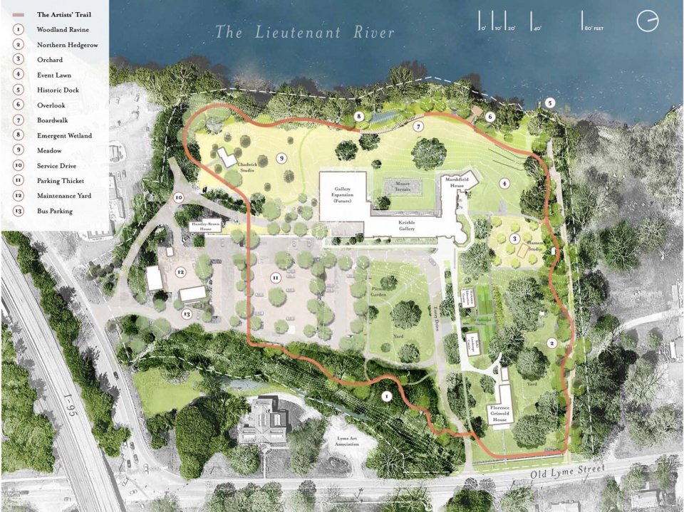 2019 asla analysis and planning award of honor florence griswold museum the artists trail history ecology and sense of place by stimson