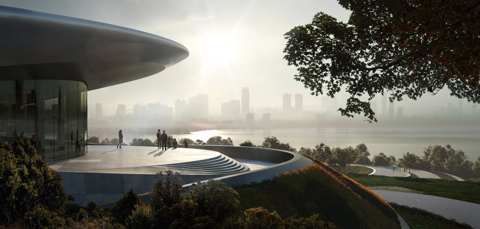 unicorn island masterplan first building nears completion zaha hadid architects