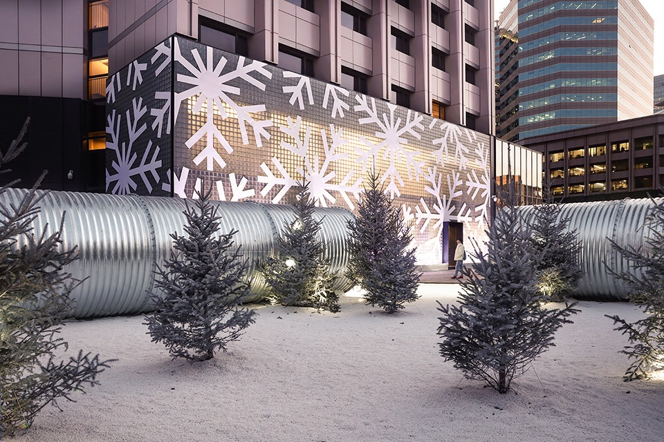 harmay white winter landscape installation china by ramoprimo
