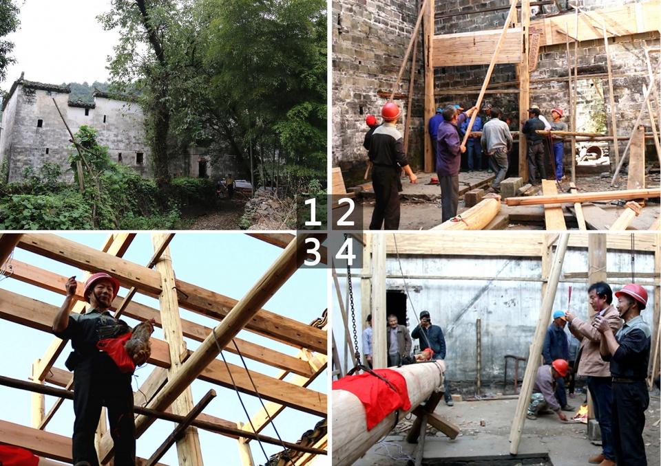 restoration and reconstruction of liu geng tang hall in hongguan village wuyuan china by 3andwich design he wei studio