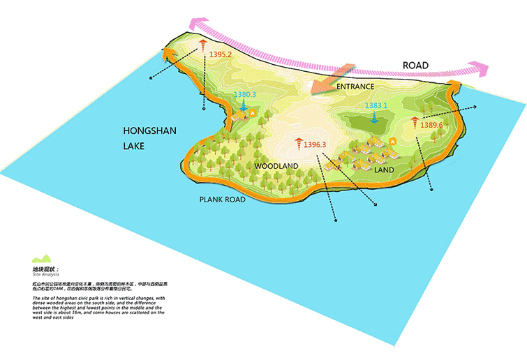 anshun hongshan lake civil park china by la design
