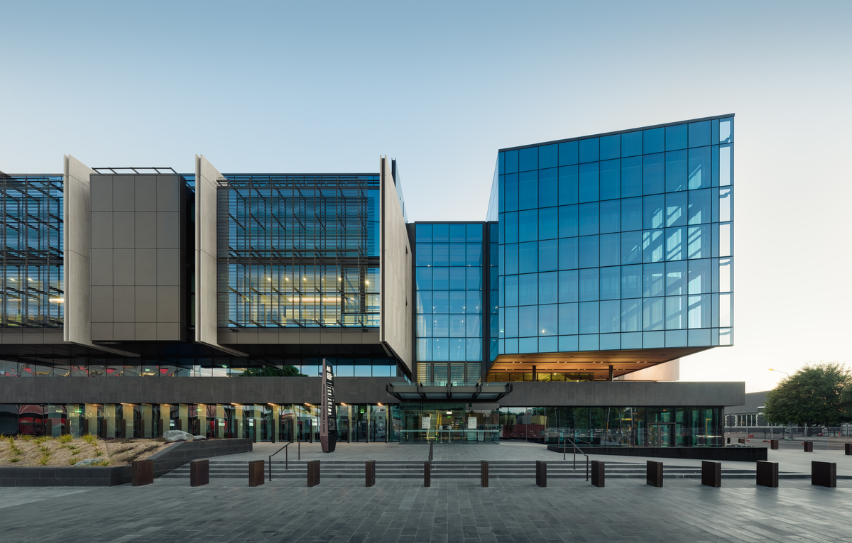 christchurch justice and emergency services precinct by warren and mahony wsp group cox architecture