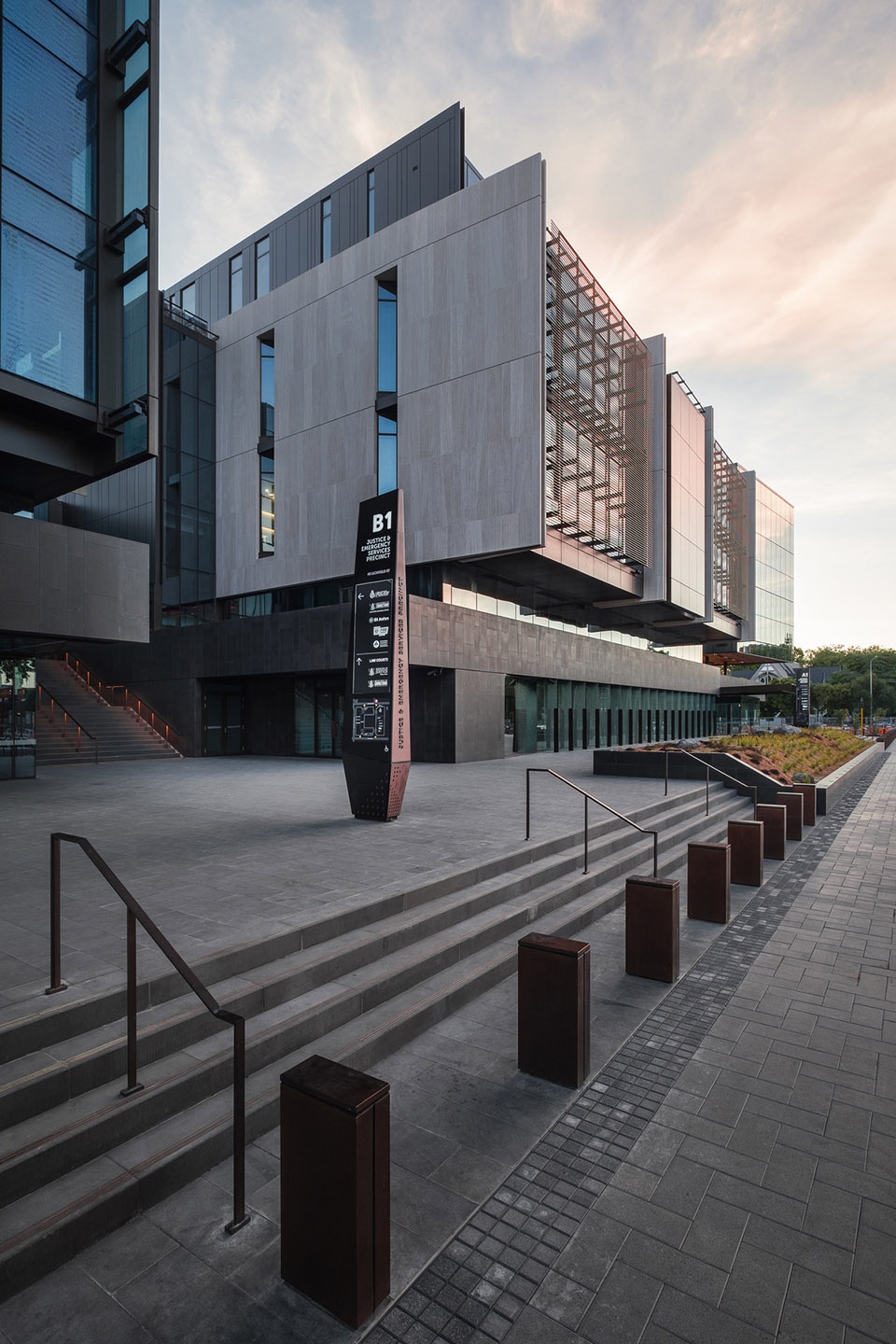christchurch justice and emergency services precinct by warren and mahony wsp group cox architecture