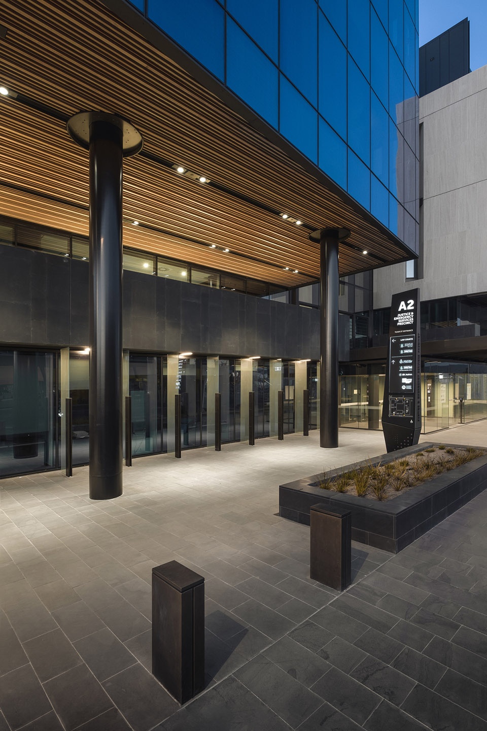 christchurch justice and emergency services precinct by warren and mahony wsp group cox architecture