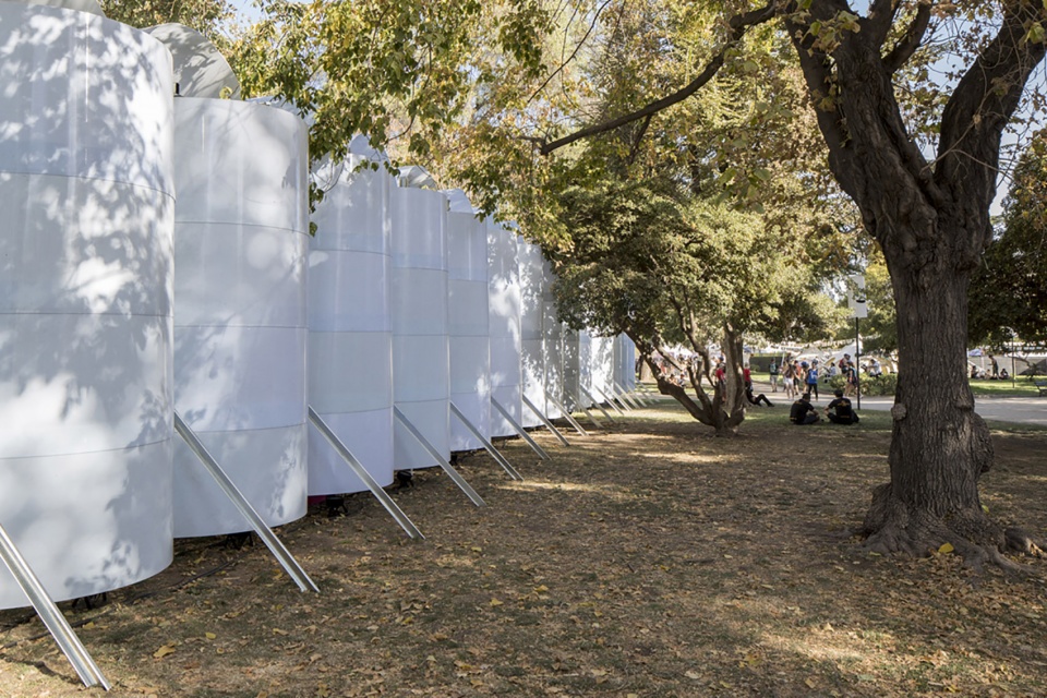 green village pavilion in lollapalooza by urzua soler arquitectos felipe alarcon arquitecto