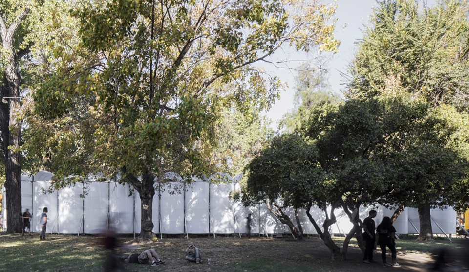 green village pavilion in lollapalooza by urzua soler arquitectos felipe alarcon arquitecto