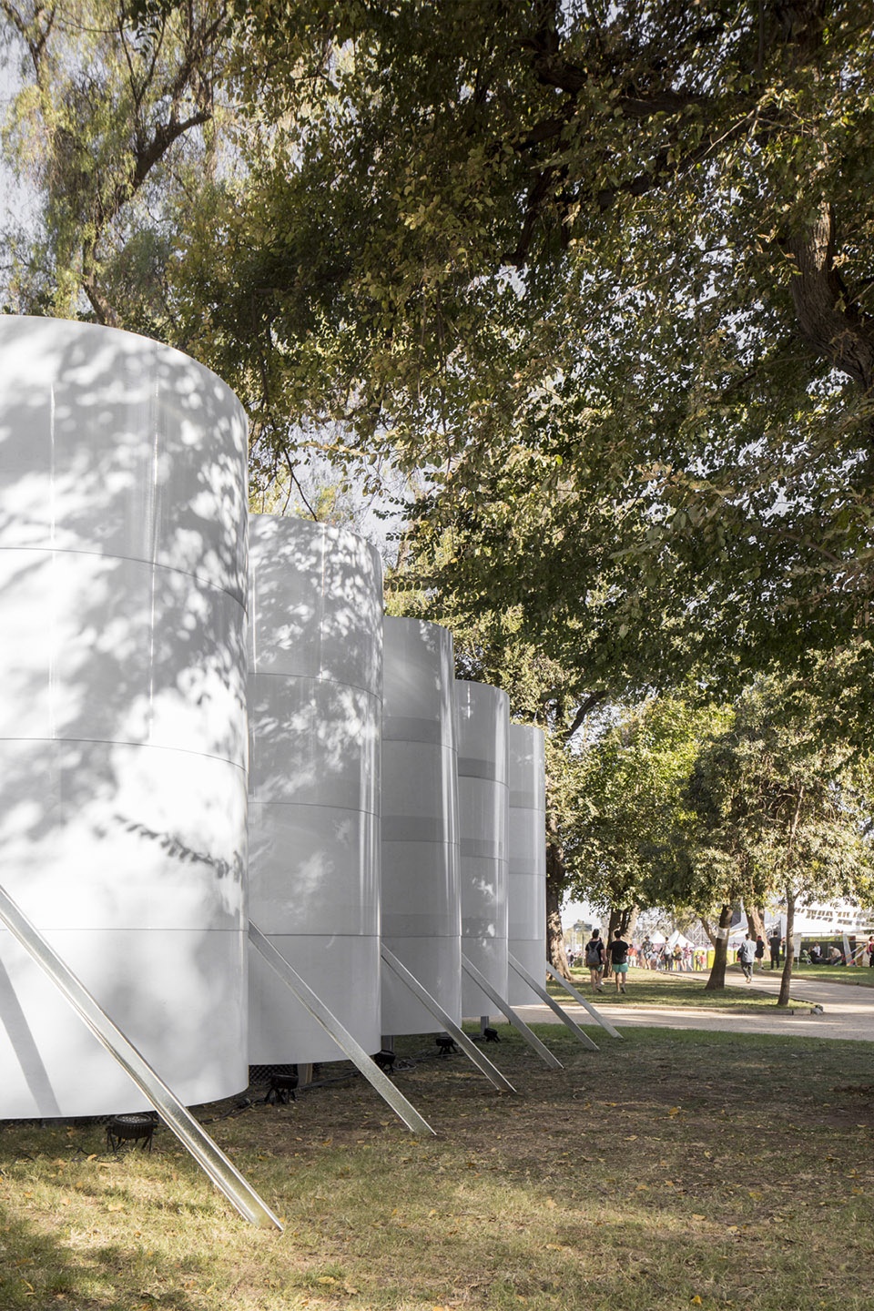 green village pavilion in lollapalooza by urzua soler arquitectos felipe alarcon arquitecto