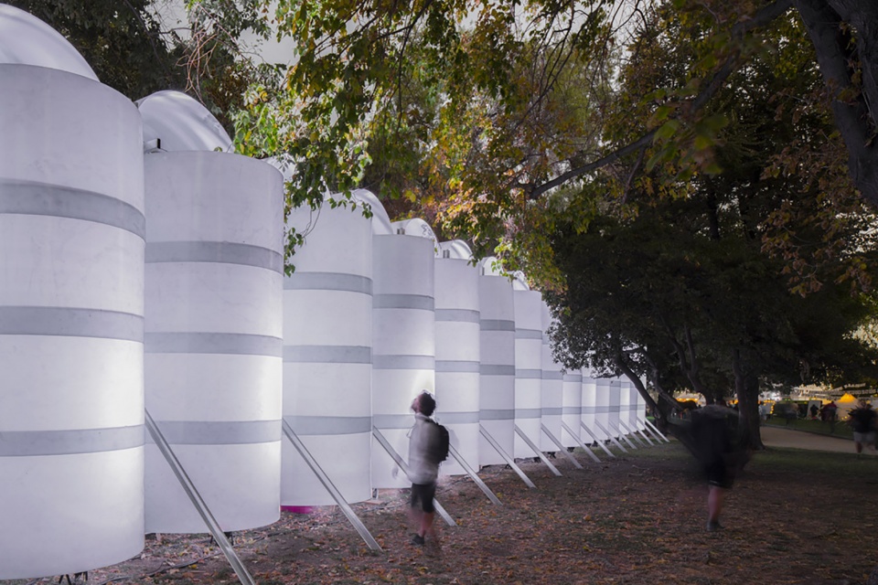 green village pavilion in lollapalooza by urzua soler arquitectos felipe alarcon arquitecto