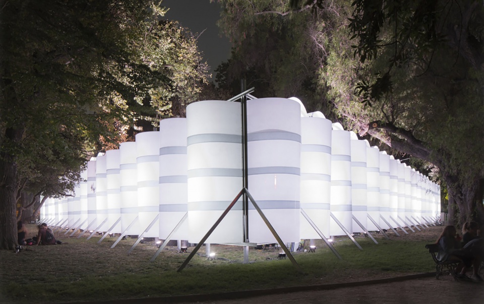 green village pavilion in lollapalooza by urzua soler arquitectos felipe alarcon arquitecto