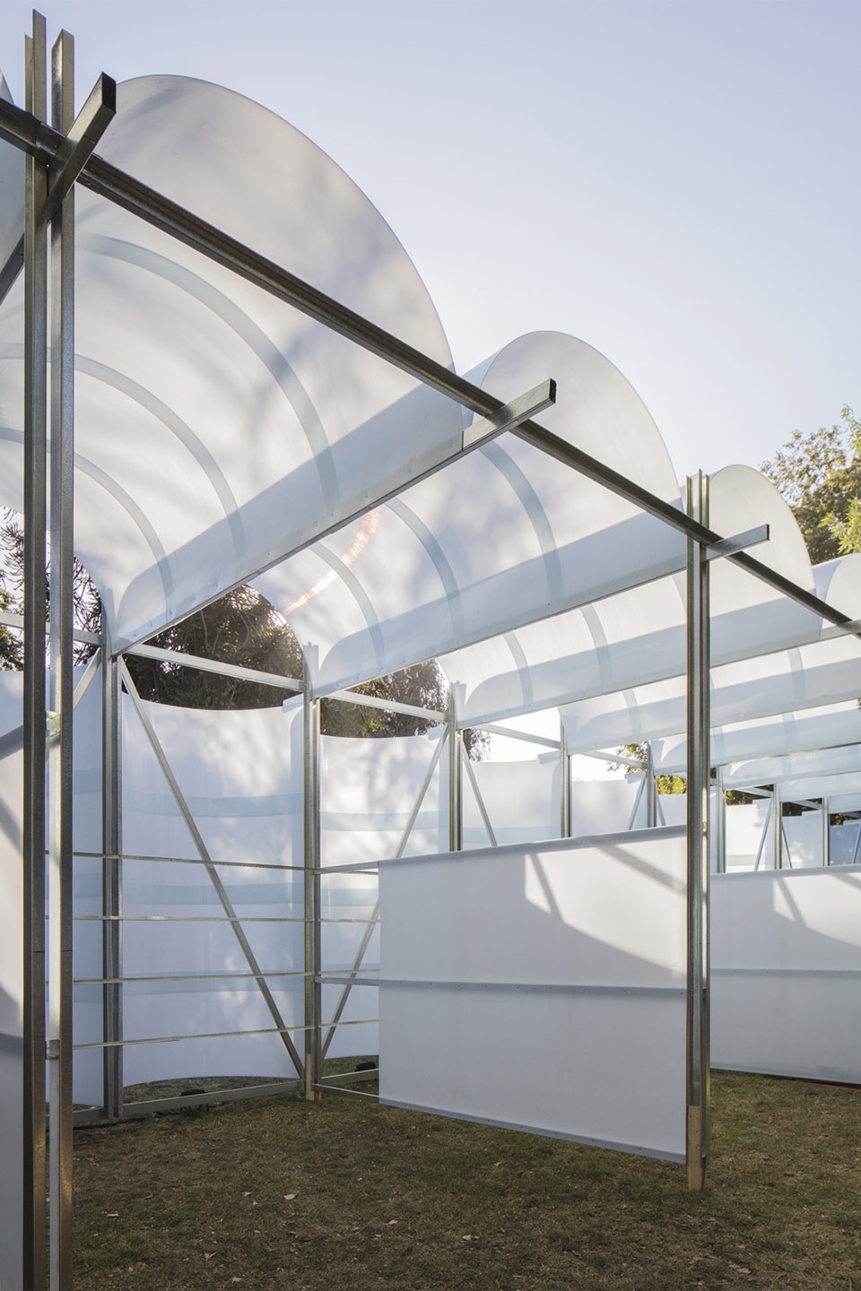 green village pavilion in lollapalooza by urzua soler arquitectos felipe alarcon arquitecto