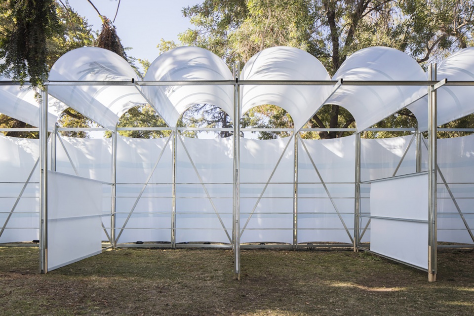 green village pavilion in lollapalooza by urzua soler arquitectos felipe alarcon arquitecto
