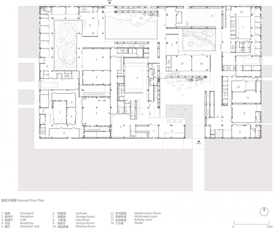 shou county culture and art center china by studio zhu pei