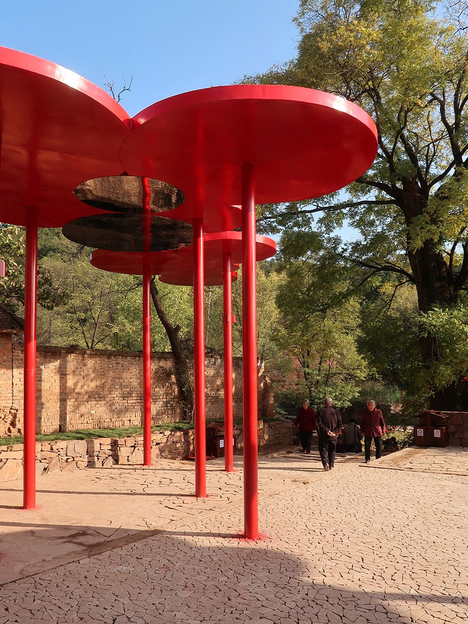 threshing ground under the big locust tree china by 3andwich deisgn hewei studio