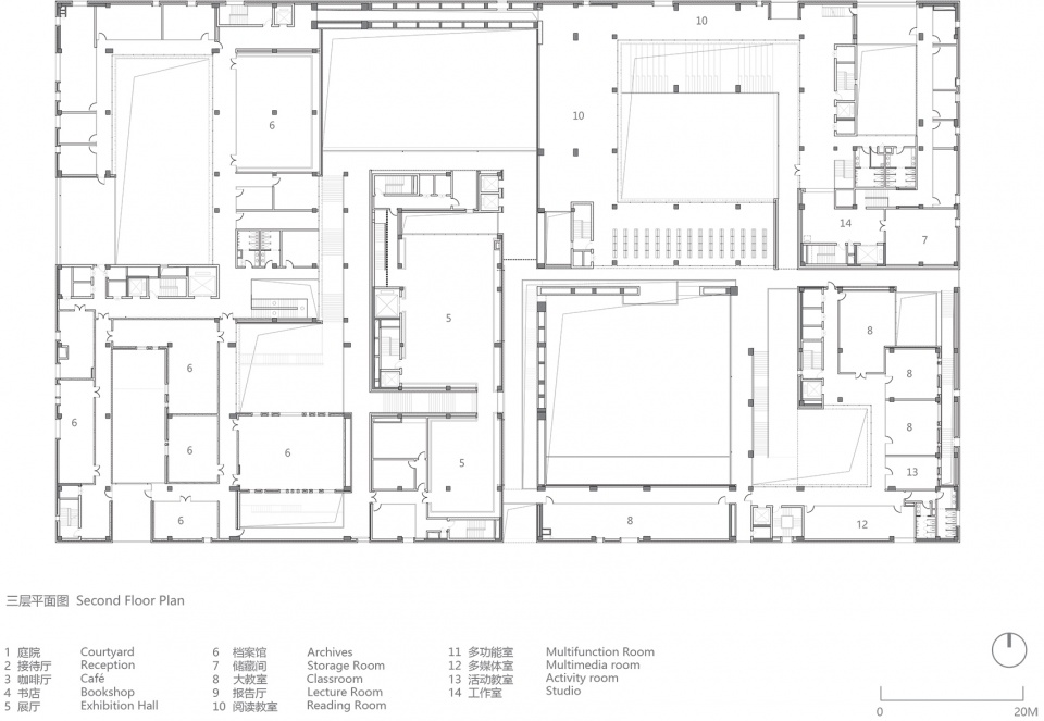 shou county culture and art center china by studio zhu pei