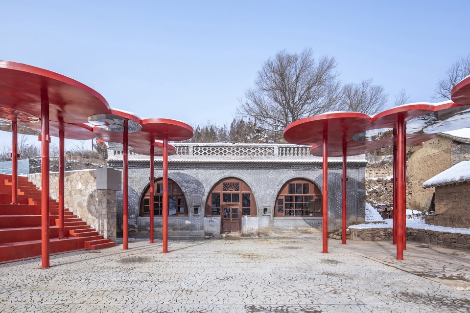 threshing ground under the big locust tree china by 3andwich deisgn hewei studio