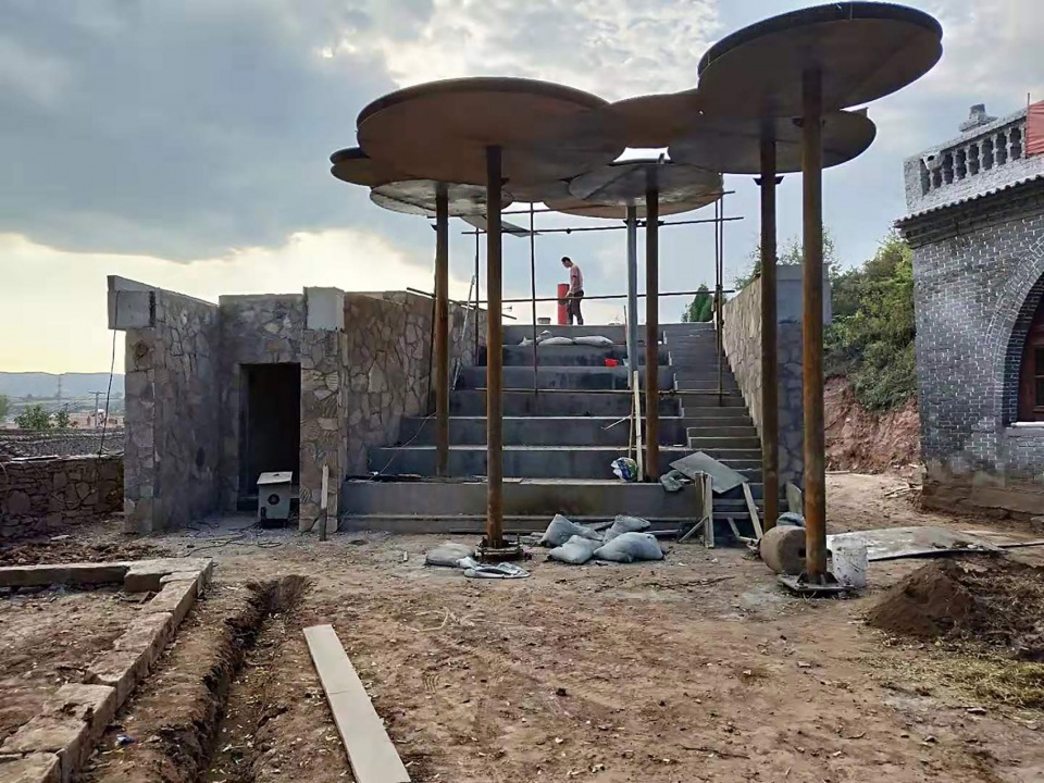 threshing ground under the big locust tree china by 3andwich deisgn hewei studio