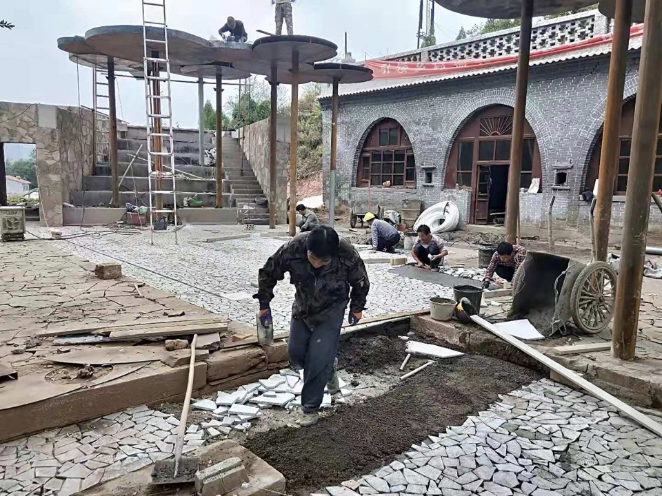 threshing ground under the big locust tree china by 3andwich deisgn hewei studio