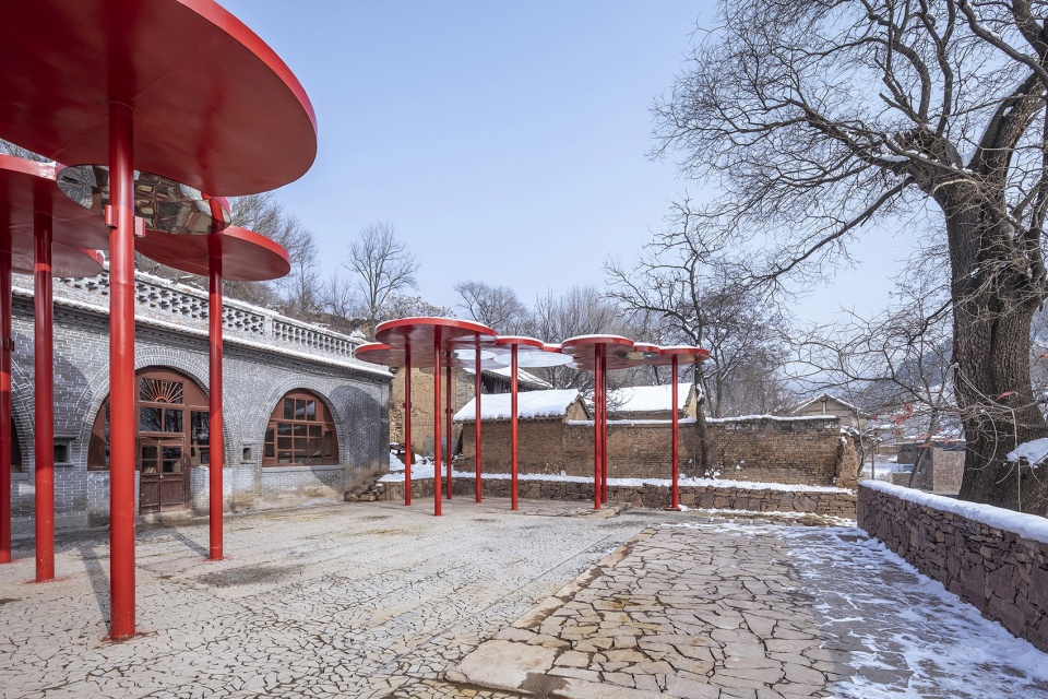 threshing ground under the big locust tree china by 3andwich deisgn hewei studio