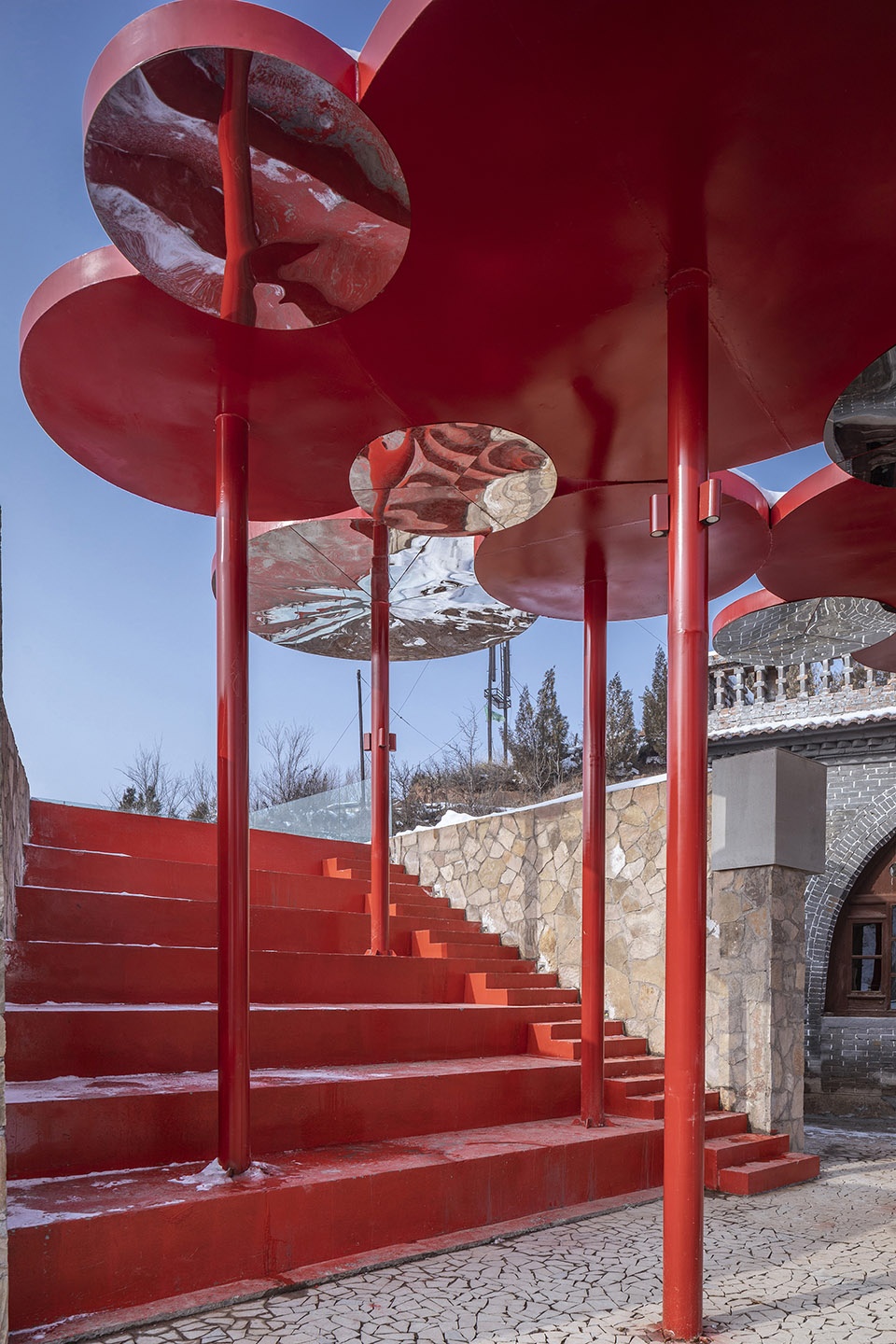 threshing ground under the big locust tree china by 3andwich deisgn hewei studio
