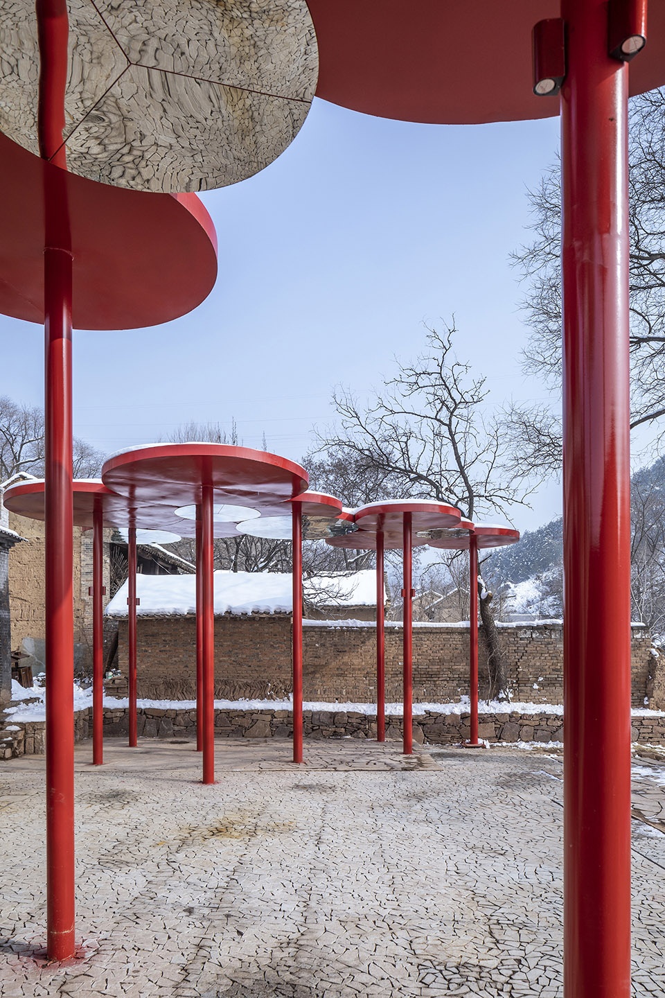 threshing ground under the big locust tree china by 3andwich deisgn hewei studio