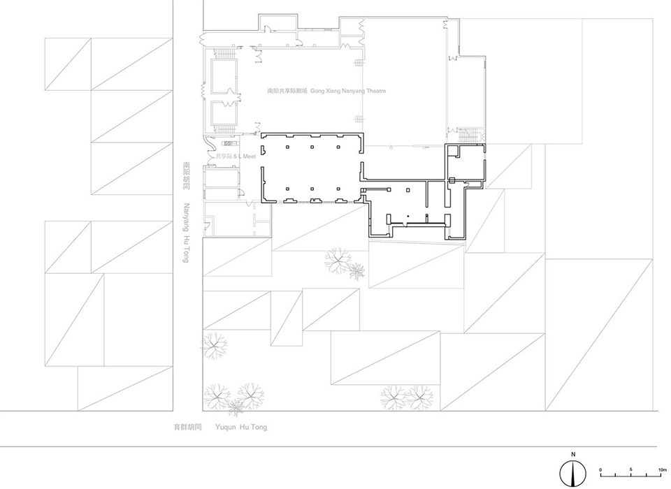 renovation project of metal hands coffee at beijing dongsinanyang hutong china by linkchance architects
