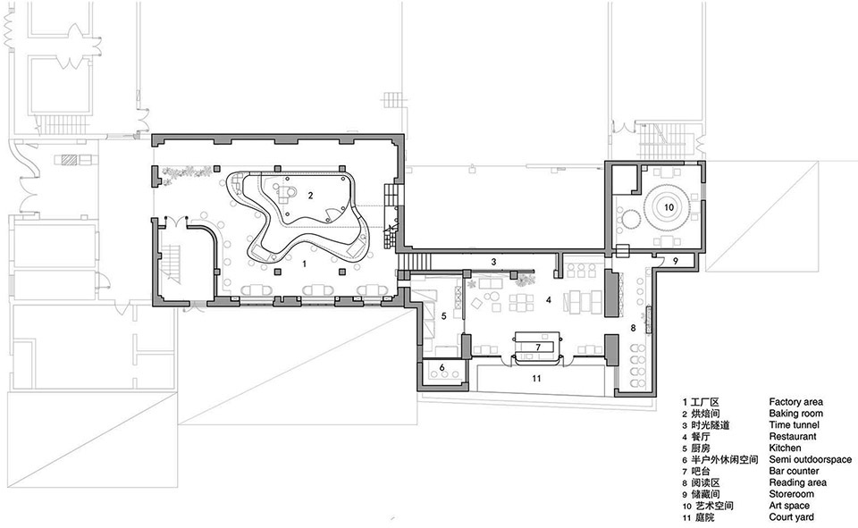 renovation project of metal hands coffee at beijing dongsinanyang hutong china by linkchance architects