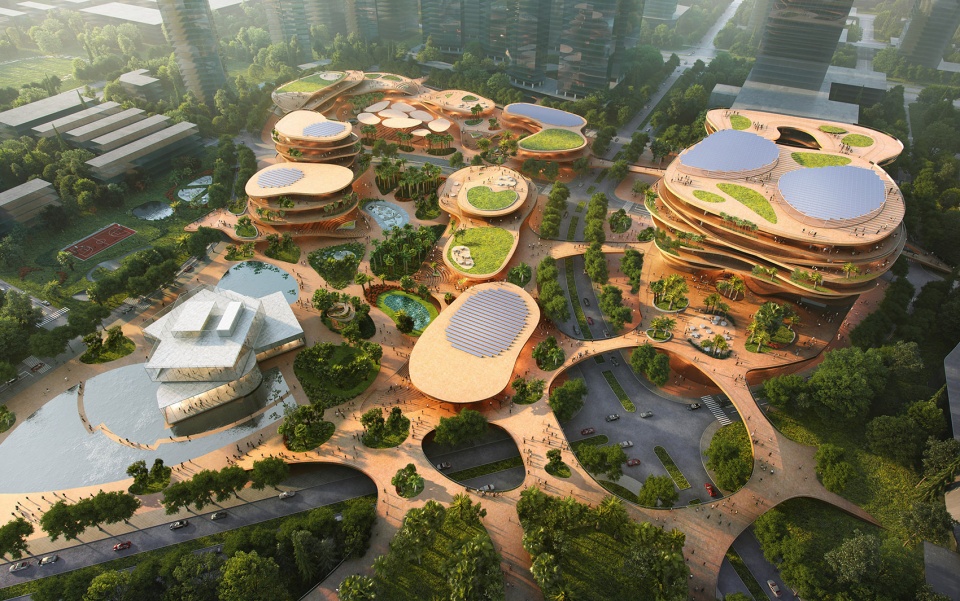 mvrdv wins competition with shenzhen terraces a multi level urban living room in china
