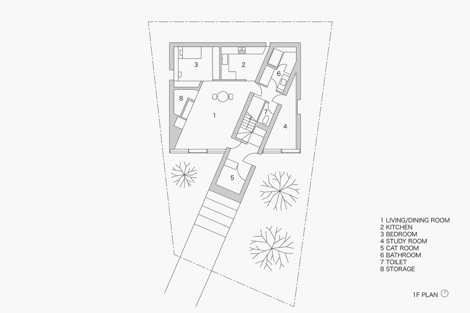 stairway house by nendo