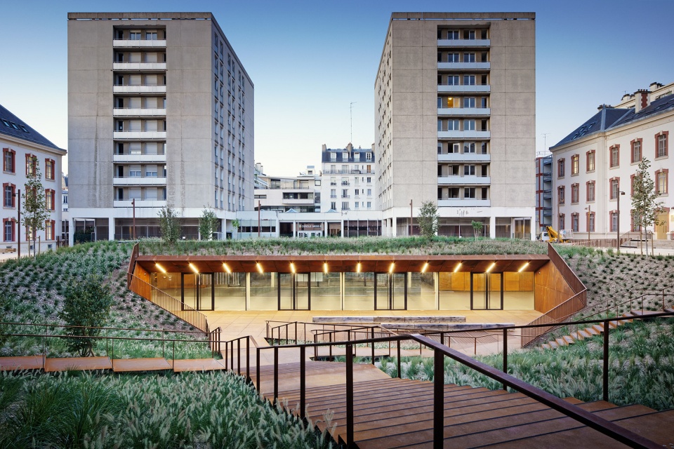 university of law paris i modernisation of the lourcine barracks by chartierdalix architects