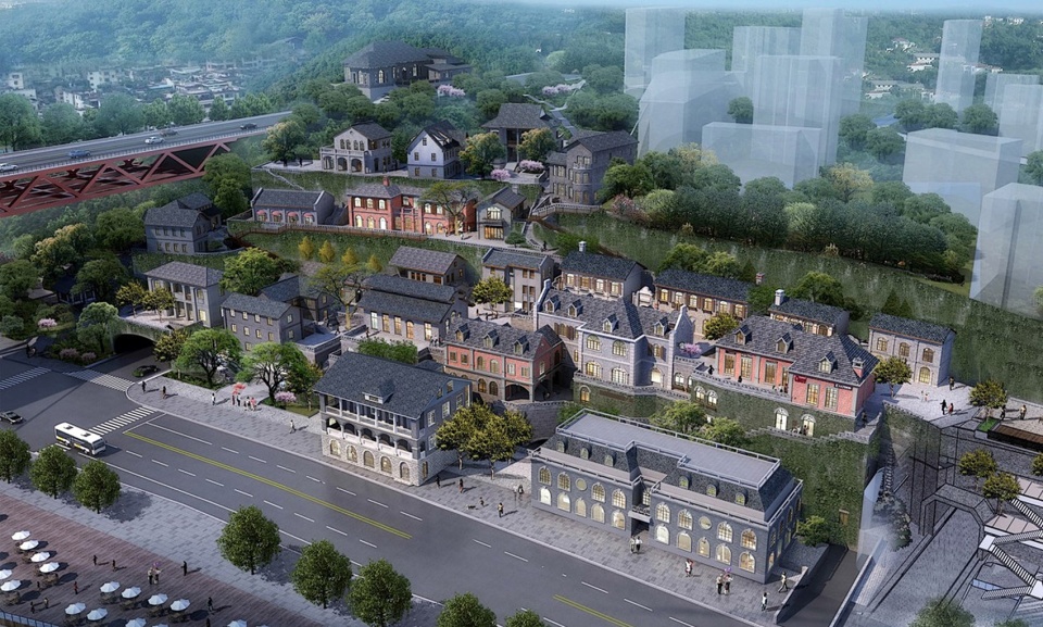 zaoziwan area ciyunsi mishijie longmenhao historical and cultural block restorative architectural and landscape design china by chongqing...