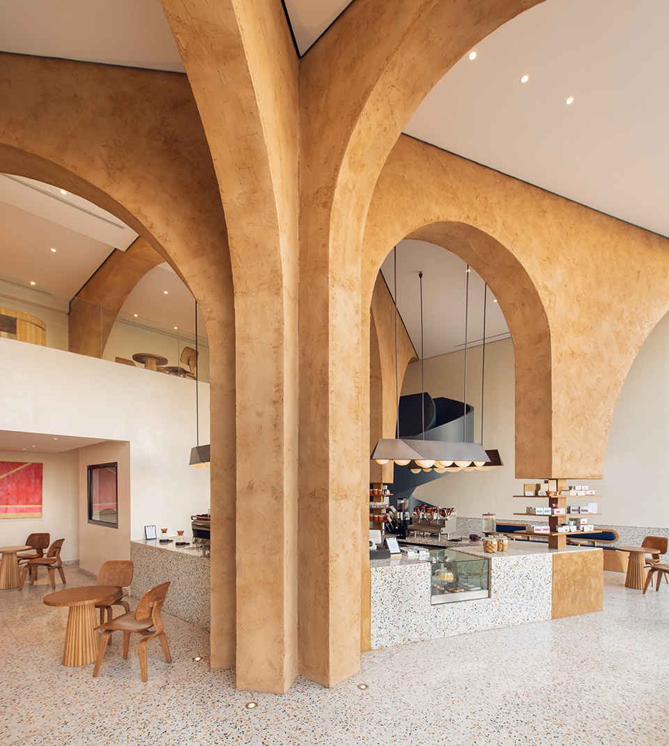 deco temple elixir bunn coffee roasters by azaz architects