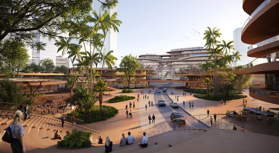 mvrdv wins competition with shenzhen terraces a multi level urban living room in china