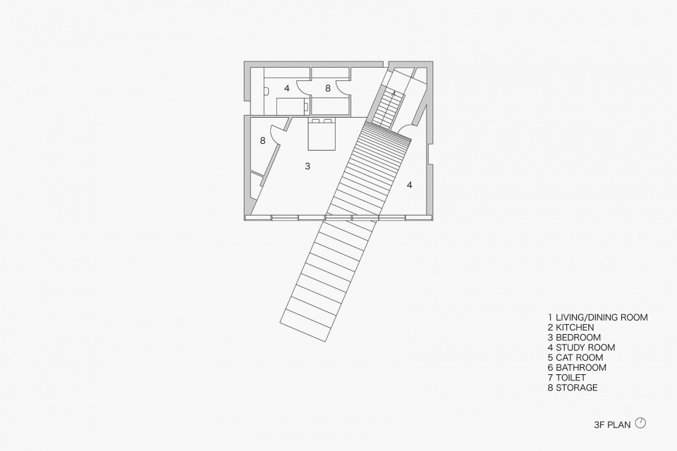 stairway house by nendo