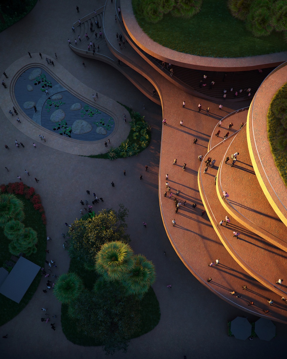 mvrdv wins competition with shenzhen terraces a multi level urban living room in china