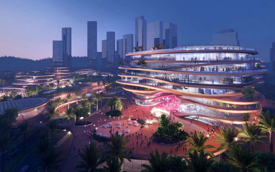 mvrdv wins competition with shenzhen terraces a multi level urban living room in china