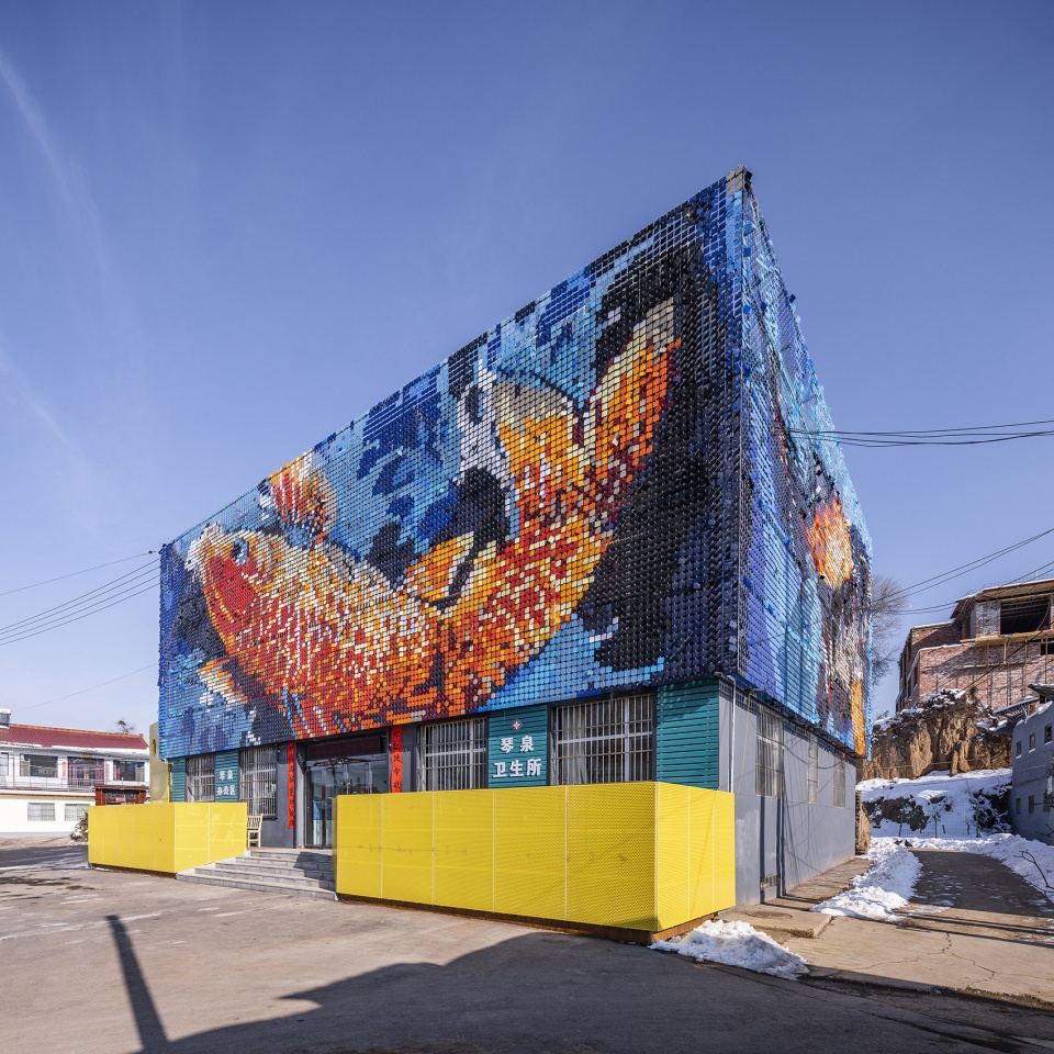 big fish revitalization of qinquan village plaza china by architectural design and research institute of tsinghua university